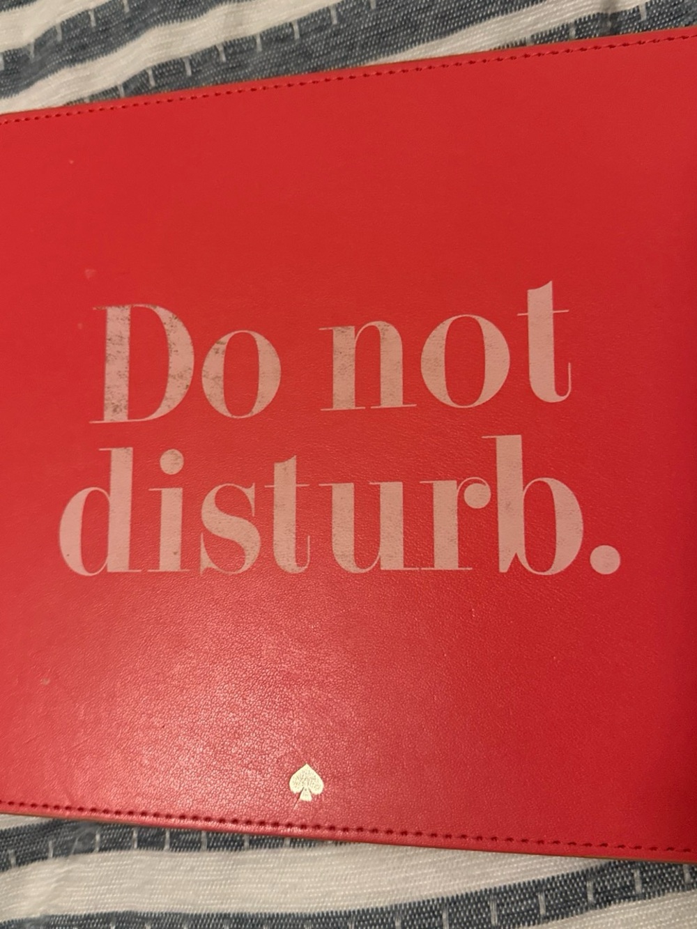 kate spade New York pink "Do Not Disturb" mousepad